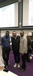 bassey, lateef and ibrahim at Salford Business School Lady Hale Hall